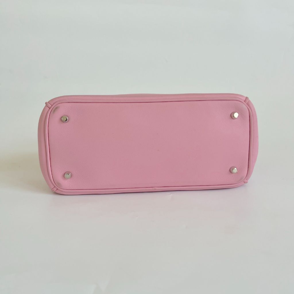 Dior Pink Leather Mini Diorissimo Tote