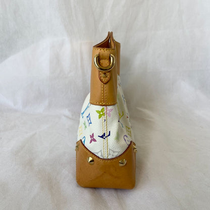 Louis Vuitton White Multicolor Monogram Canvas Judy MM Bag