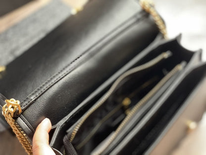 Saint Laurent Becky Mini Chain Bag in Carré