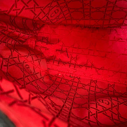 Christian Dior Lady Dior Black Canvas Handbag