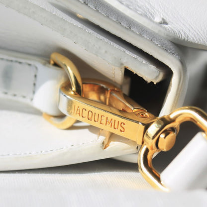 Jacquemus Le Chiquito white leather shoulder bag