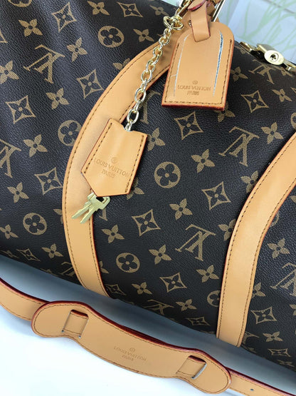 Louis Vuitton Monogram Keepall Bandouliere 60 Travel Bag