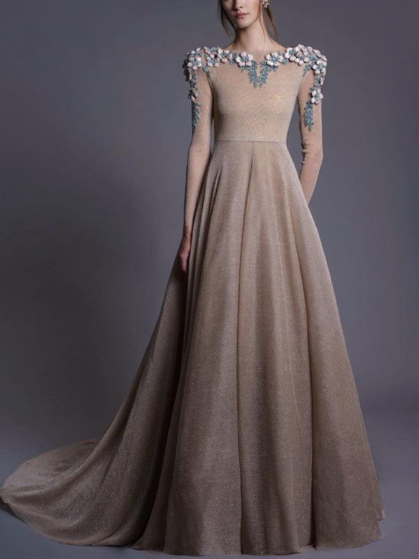 Fine Shimmery Trail Women's Dress