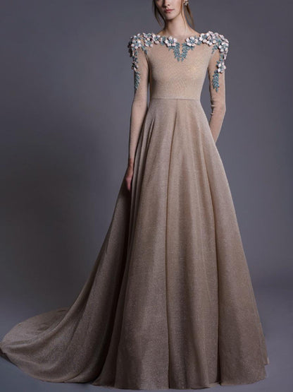 Fine Shimmery Trail Women's Dress