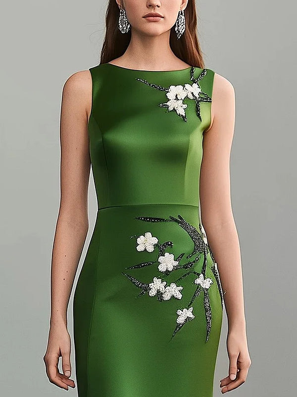 Temperament Sleeveless Flared Dress Temperament