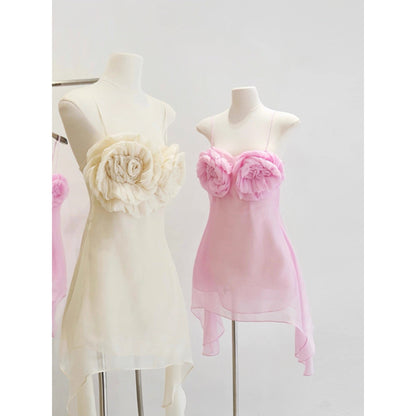 Cute A Line Spaghetti Straps Pink Mini Party Dresses Short Formal Homecoming Dresses Night Chic Elegant Short Dresses Cocktail Dress 16th Birthday Outfits Tulle Hoco Dresses DH2775