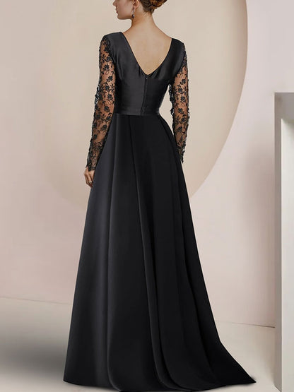 Guest Elegant V-neck And Floor Satin Jumpsuit