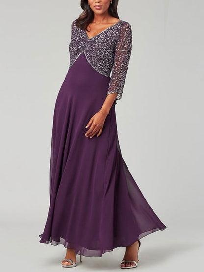 Chiffon Temperament Sequins Wedding Women's Dress