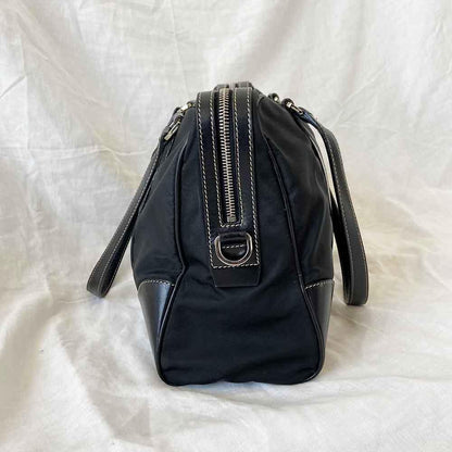 Prada Black Nylon Top Handle Bag