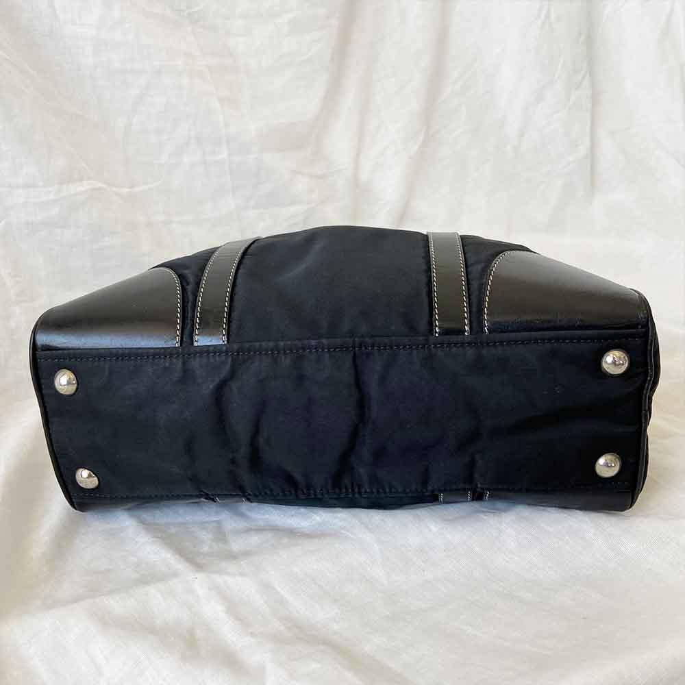 Prada Black Nylon Top Handle Bag