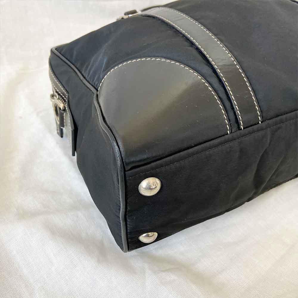 Prada Black Nylon Top Handle Bag
