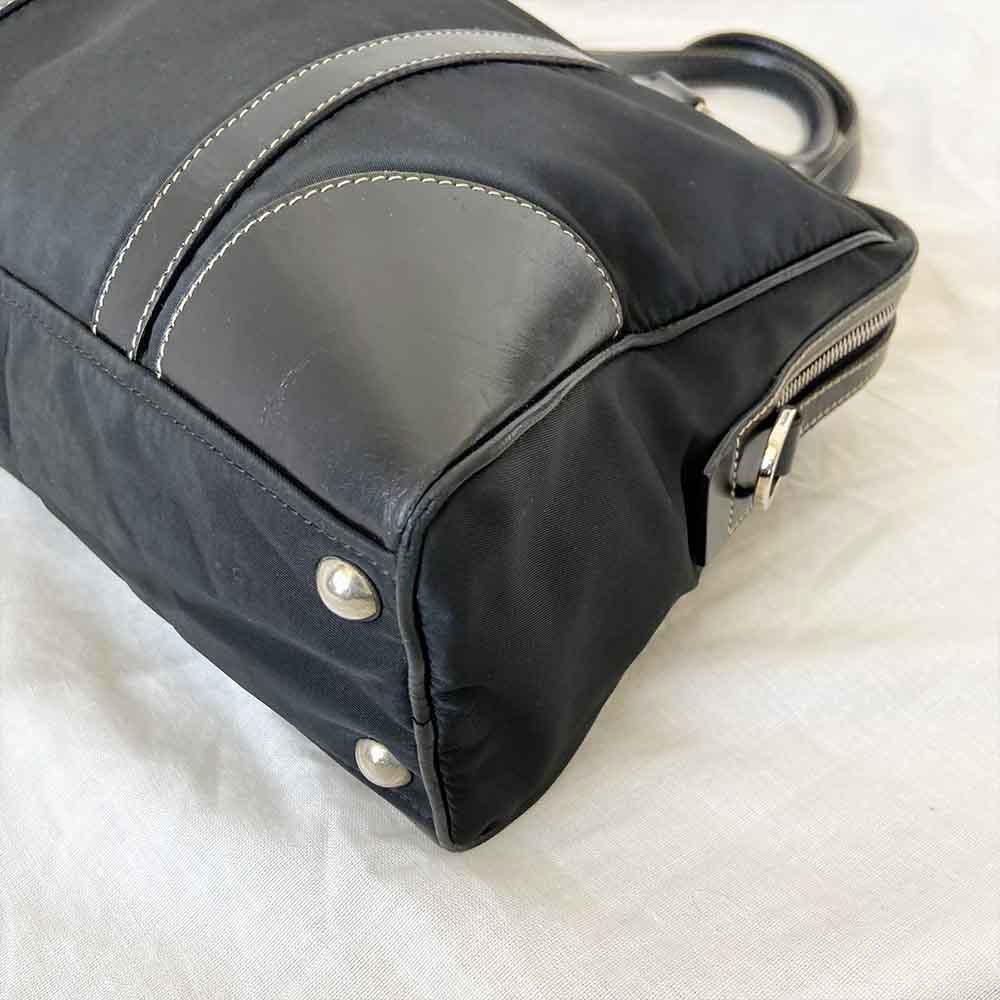 Prada Black Nylon Top Handle Bag