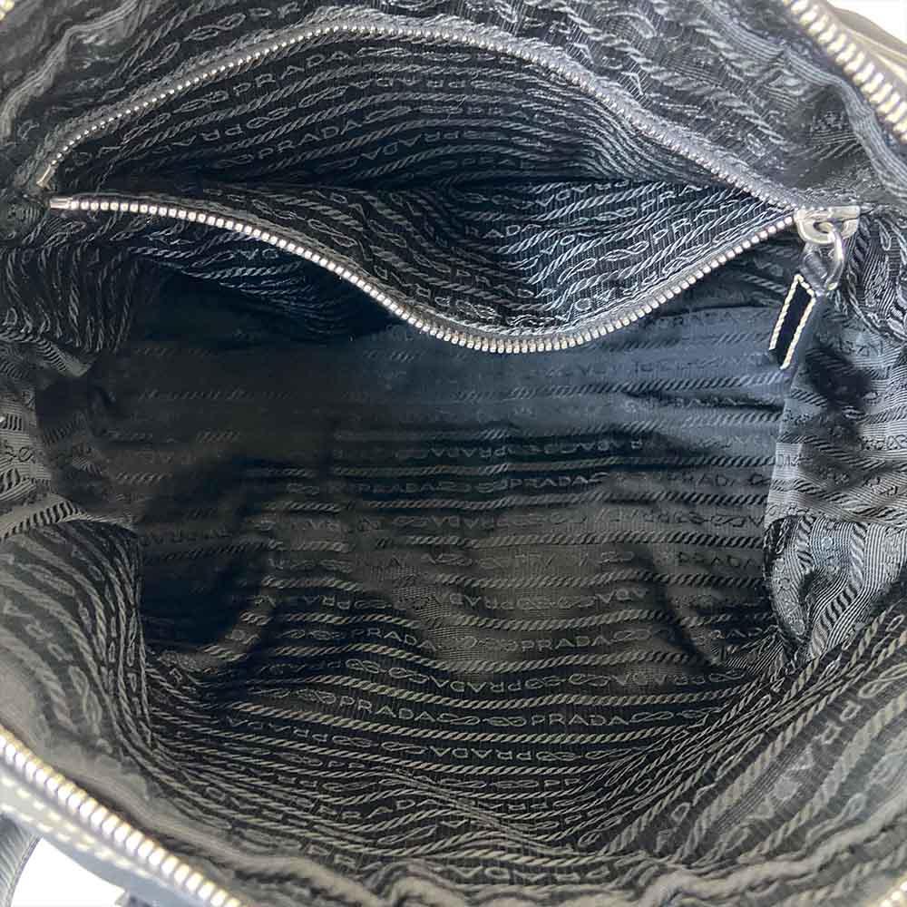 Prada Black Nylon Top Handle Bag