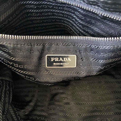 Prada Black Nylon Top Handle Bag
