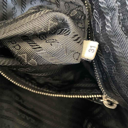 Prada Black Nylon Top Handle Bag