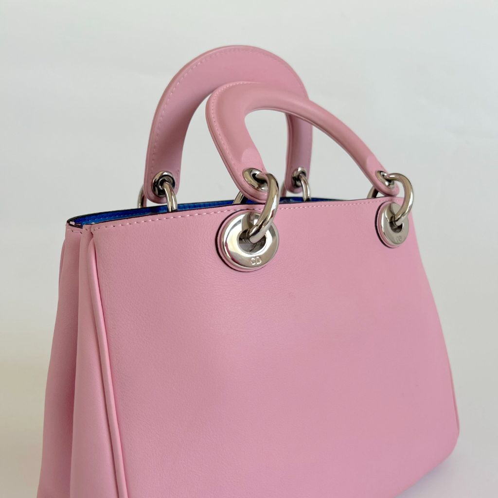 Dior Pink Leather Mini Diorissimo Tote