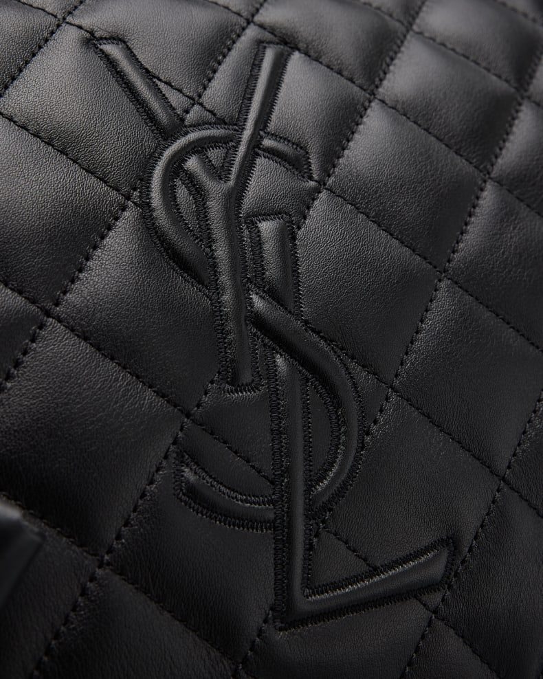 Saint Laurent ES Giant Travel Bag Smooth Quilted Leather With Gold Hardware