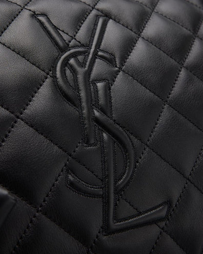 Saint Laurent ES Giant Travel Bag Smooth Quilted Leather With Gold Hardware
