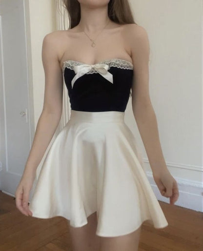 A Line Strapless Short Evening Dress Cocktail Dresses Short Party Dress   fg7901