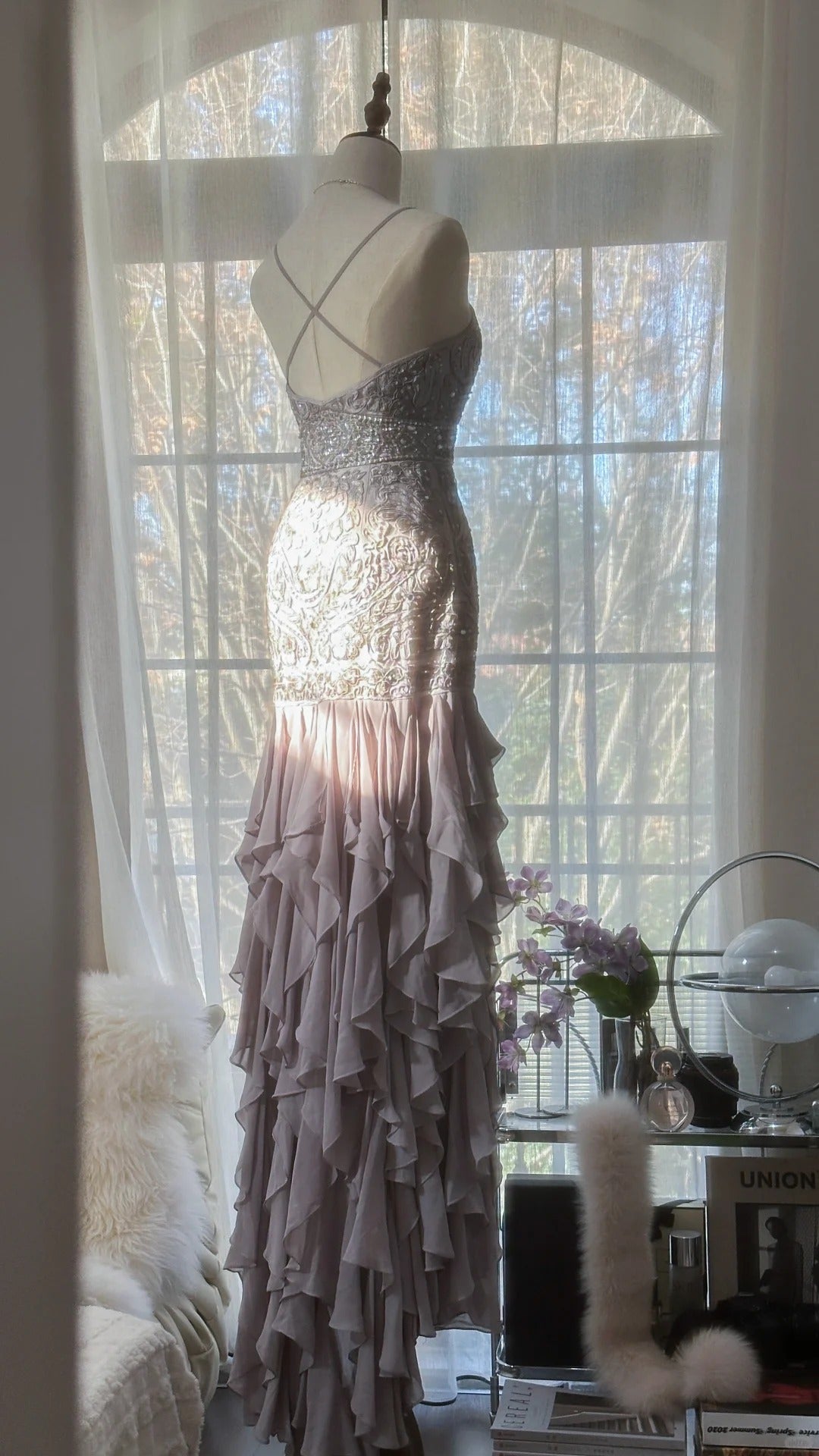 Vintage Evening Dresses, Sleeveless Long Party Gowns  cg25519