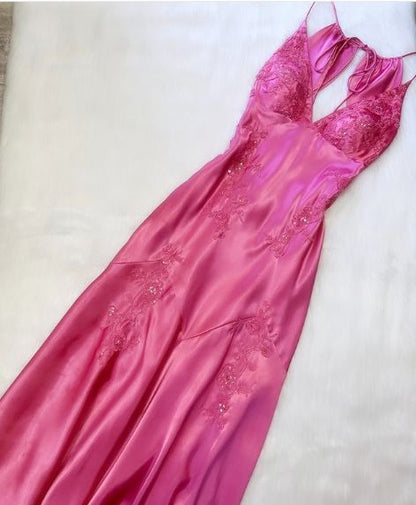 V neck Long Prom Dress Evening Dress      fg5162