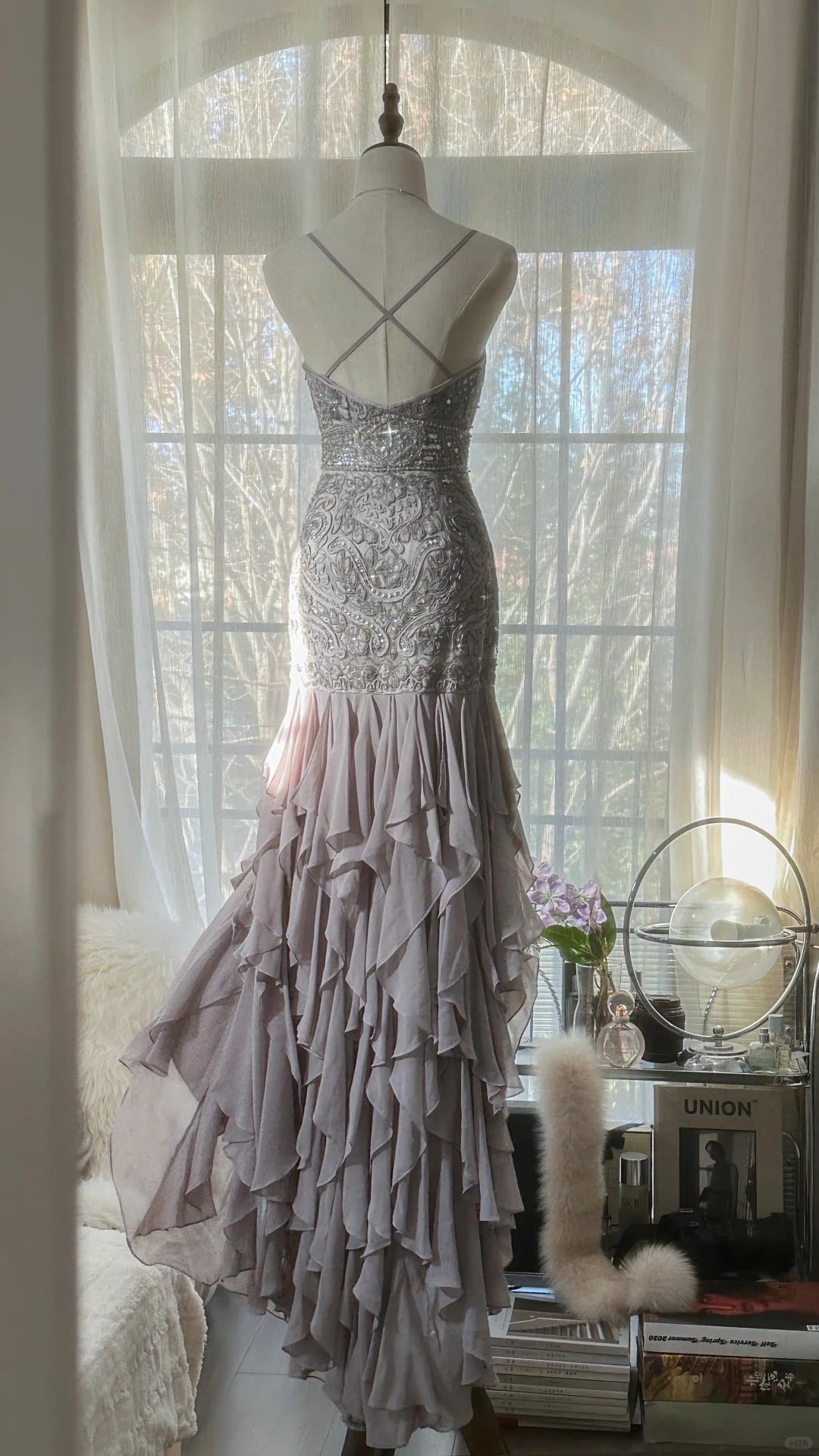 Vintage Evening Dresses, Sleeveless Long Party Gowns  cg25519