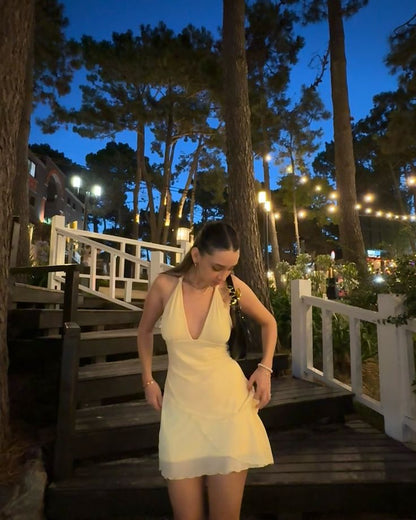 A Line Yellow Homecoming Dress Short Evening Dress Cocktail Dresses Short Party Dress   fg7939