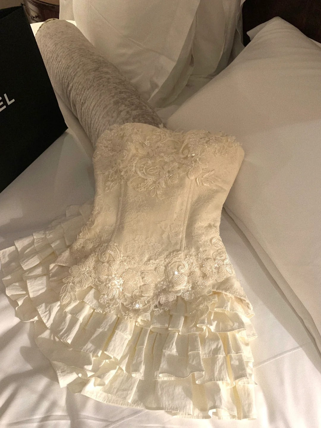 Ivory Lace Short Party Dress Cocktail Dresses Homecoming Dress     cg25699