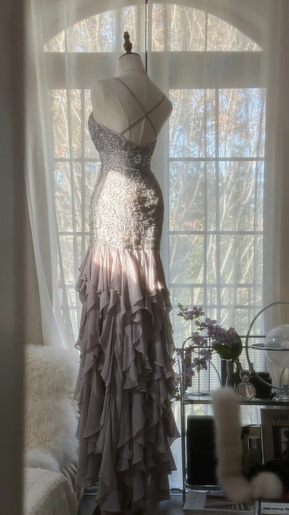 Vintage Evening Dresses, Sleeveless Long Party Gowns  cg25519