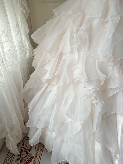 A Line Pink Ball Gown Quinceanera Dress Unique Long Evening Dress    cg25507