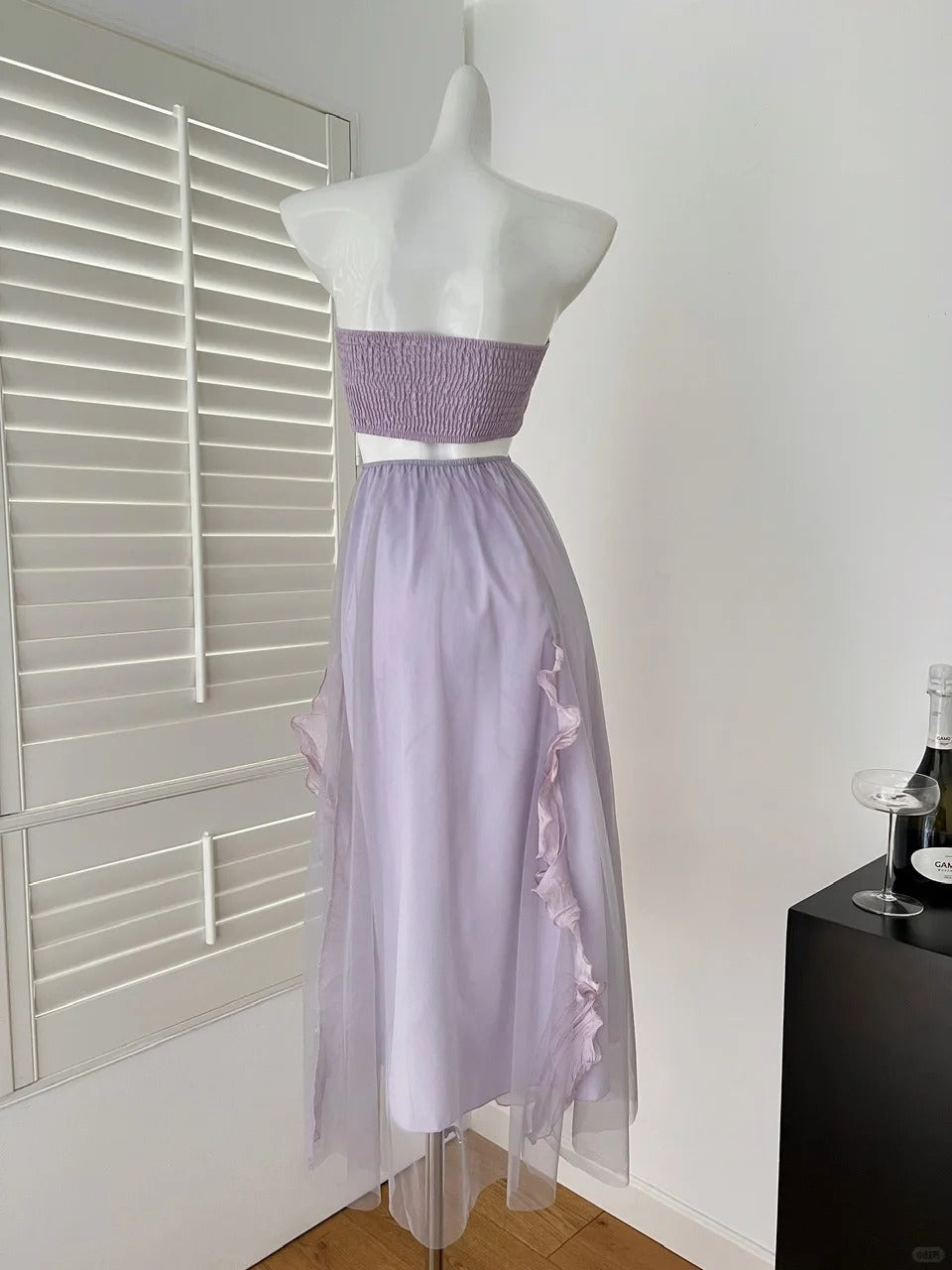 Purple fairy short/long homecoming dress party dress birthday dress gh4562