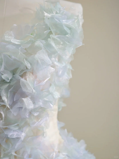 Specially adjusted Monet Garden color fairy elegant long tulle Prom Dress evening dress gh5061