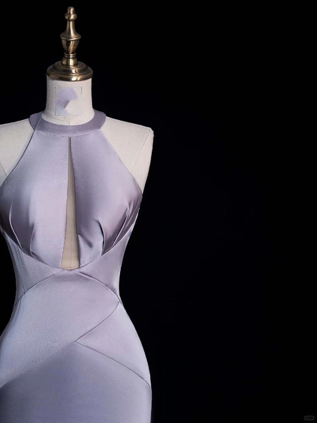 Purple Elegant Long Floor Length Satin Ball Gown Evening Dress Party Dress gh4293