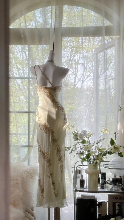 Vintage Evening Dresses, Unique Sleeveless Party Gowns  cg25528