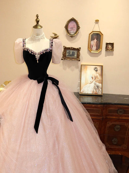 Pink Sweet Cute Fashionable Elegant Long Tulle Prom Dress Evening Dress Prom Dress Graduation Dress Birthday Dress gh4242