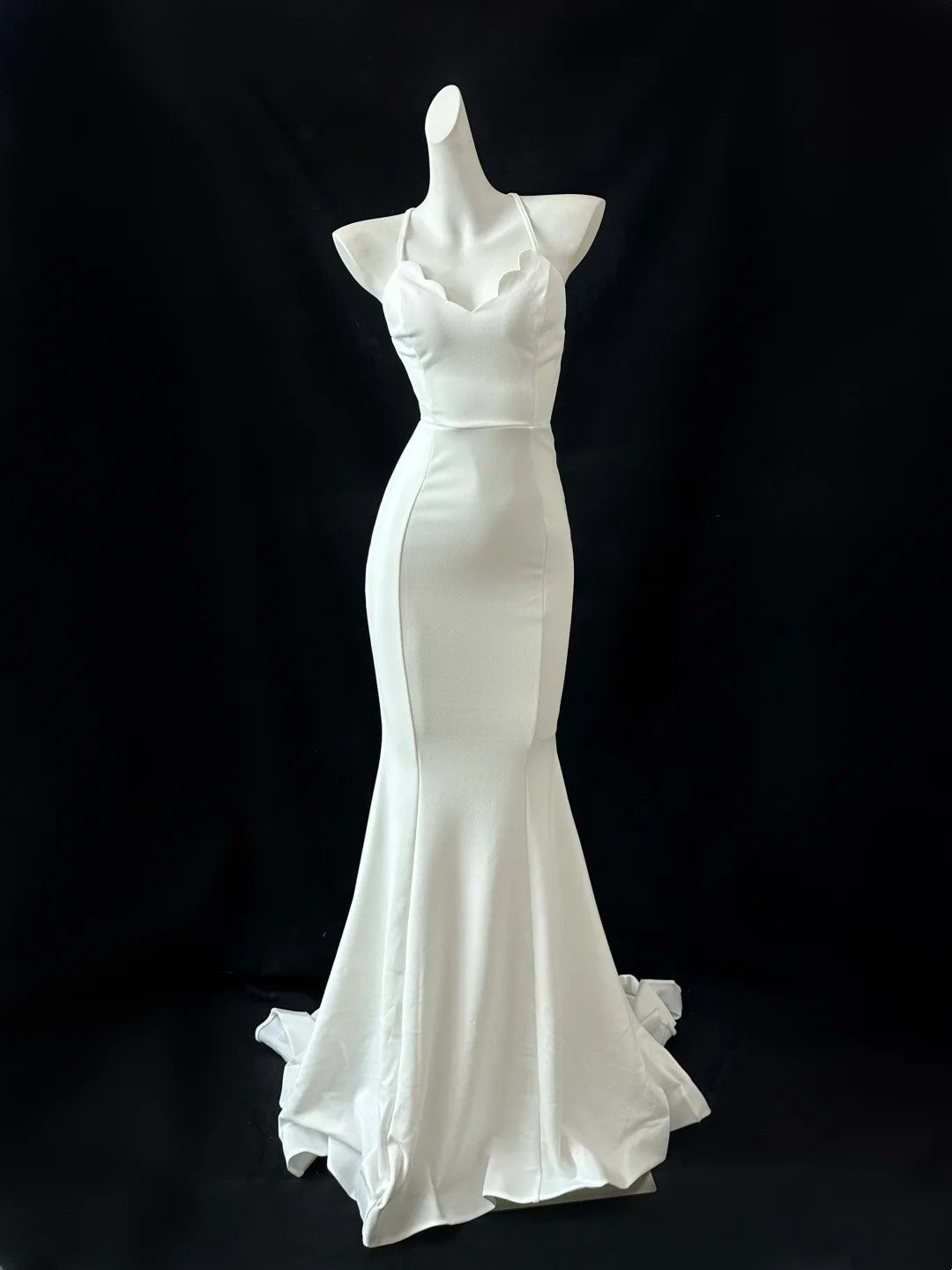 White Fashion Long Satin Prom Dress Evening Dress Party Dress gh4838