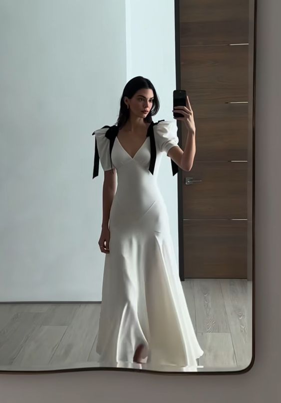 Maxi Dress for Women V-neck Puff Sleeve Elegant Party New Fashion Evening Dress     fg5978