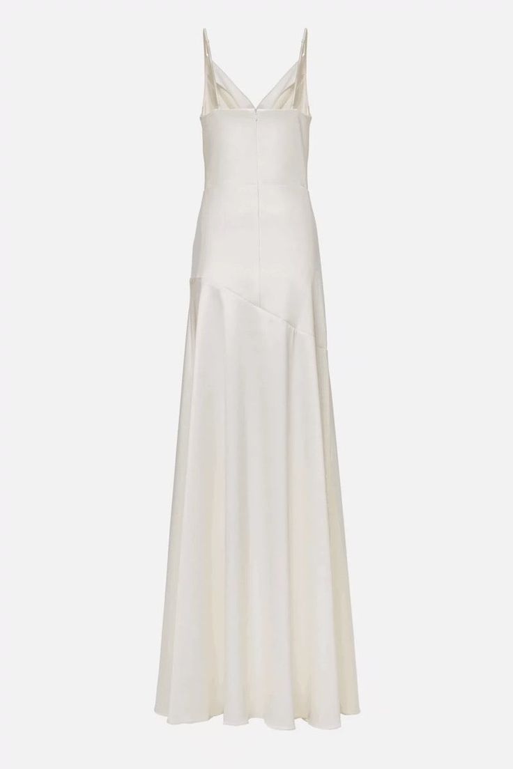 Spaghetti Straps Sleeveless White Prom Dress          fg4971