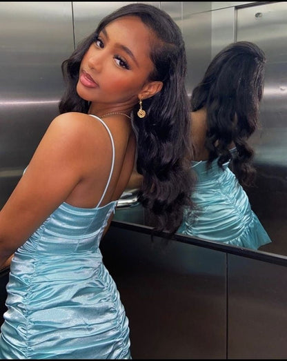 Blue Sheath Short Evening Dress Cocktail Dresses Short Party Dress   fg7897