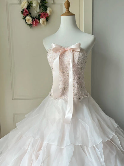 A Line Pink Ball Gown Quinceanera Dress Unique Long Evening Dress    cg25507