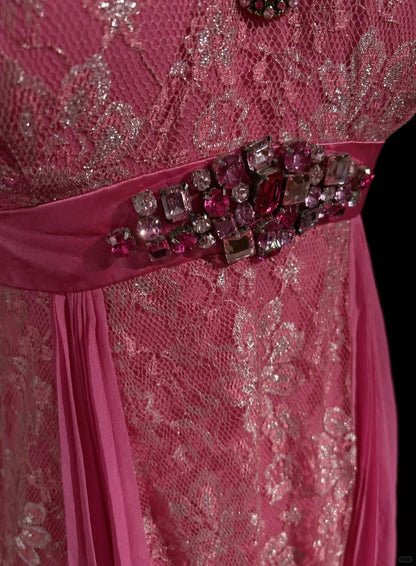 Pink Vintage Elegant Exquisite Rhinestone Lace Short Homecoming Dress Tulle Prom Dress Evening Dress Ball Gown Birthday Party Dress gh3859