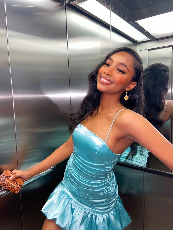 Blue Sheath Short Evening Dress Cocktail Dresses Short Party Dress   fg7897