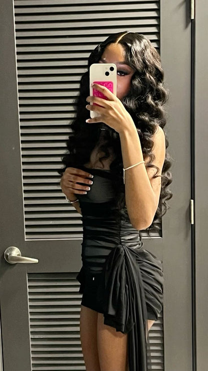 Black Short Prom Dress Birthday Party Dress Homecoming Dress   fg8099