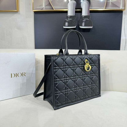THE DIOR BOOK TOTE IN MACROCANNAGE