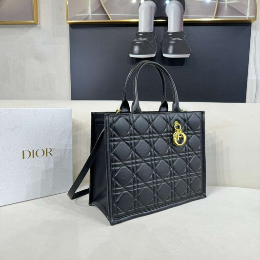 THE DIOR BOOK TOTE IN MACROCANNAGE
