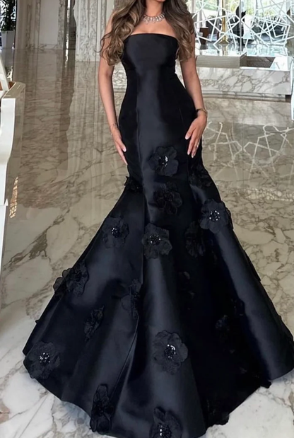 Elegant Black Spaghetti Straps Prom Dress Party Dress       cg25049