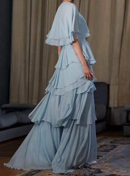 Light blue long prom dress, fashion evening dress      fg3328