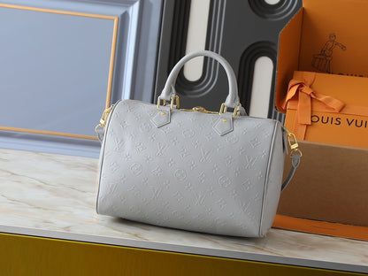 LOUIS VUITTON SPEEDY SOFT 30 BAG CLOUD GREY 30CM M25670
