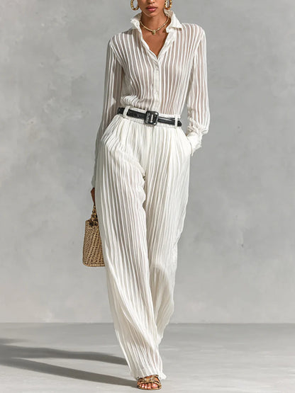 Temperament Casual Elegant Ladies Two Piece Suit