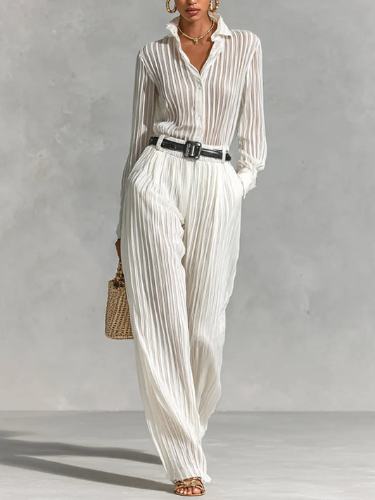 Temperament Casual Elegant Ladies Two Piece Suit